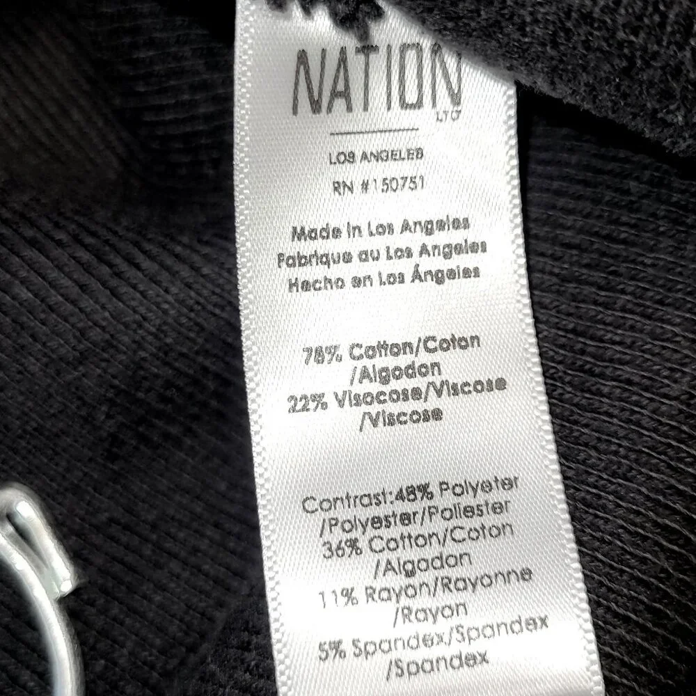Nation LTD Terry Cocoon Open Cardigan